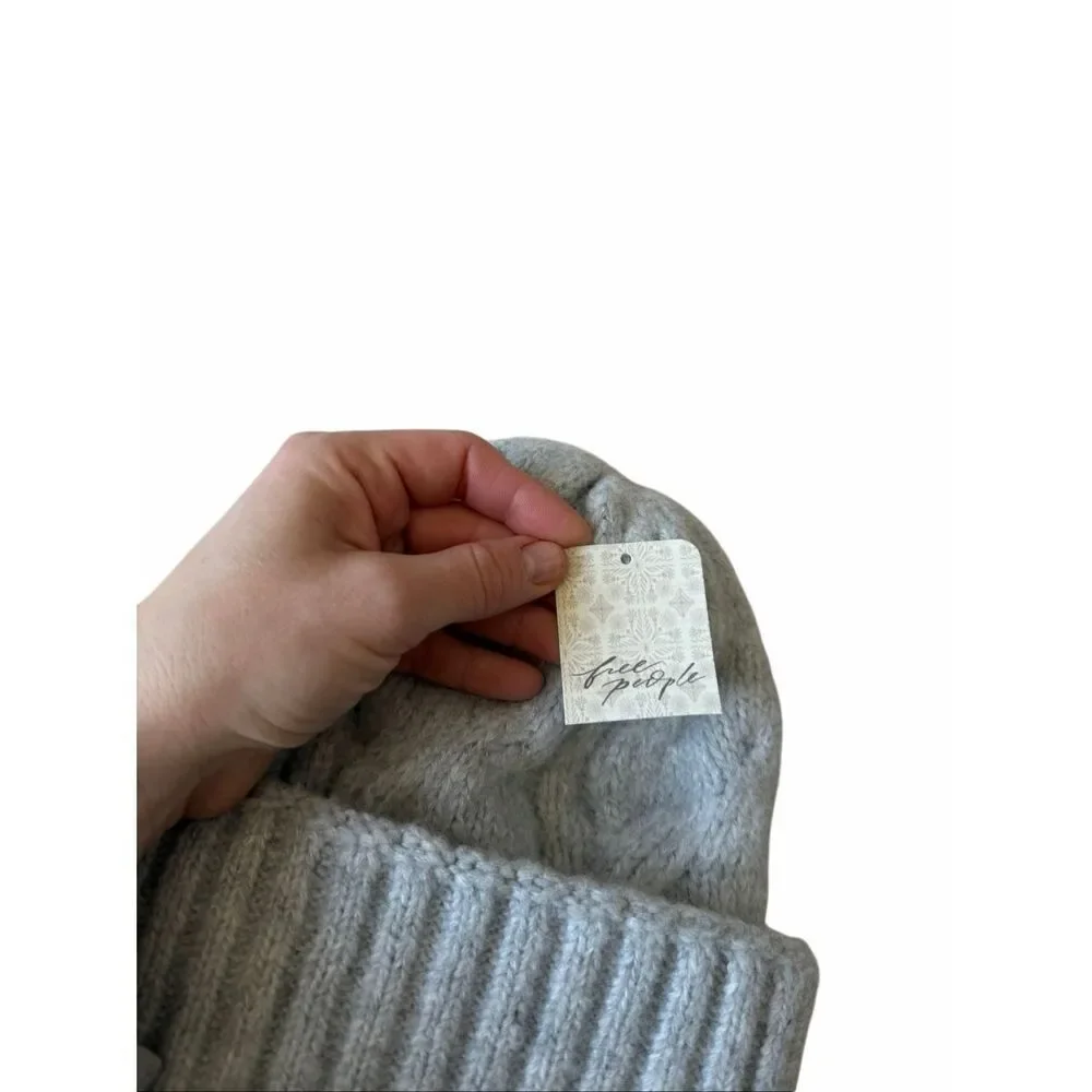 Free People Beanie‎ Coastline NEE Grey One Size